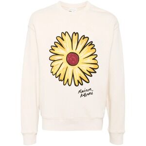 MAISON KITSUNÉ Relaxed Fit Long-Sleeve Sweatshirt With Hand-Drawn Floral Design